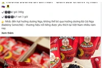 Bánh kẹo ngoại không rõ xuất xứ tràn lan trên “chợ mạng”