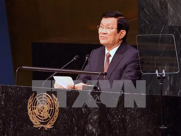 Chủ tịch nước Trương Tấn Sang trả lời phỏng vấn trực tiếp của hãng AP ảnh 1