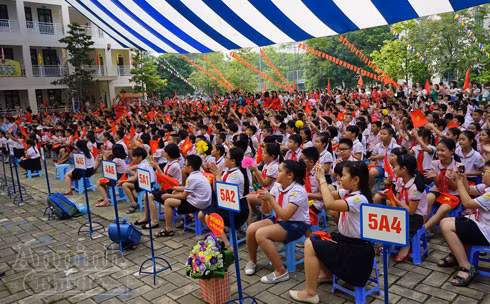 Hơn 1.000 học sinh Trường Tiểu học Lý Thái Tổ bước vào năm học mới ảnh 3 Hơn 1.000 học sinh Trường Tiểu học Lý Thái Tổ bước vào năm học mới ảnh 3