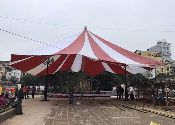 Phố ông đồ hối hả dựng lều chõng ảnh 3
