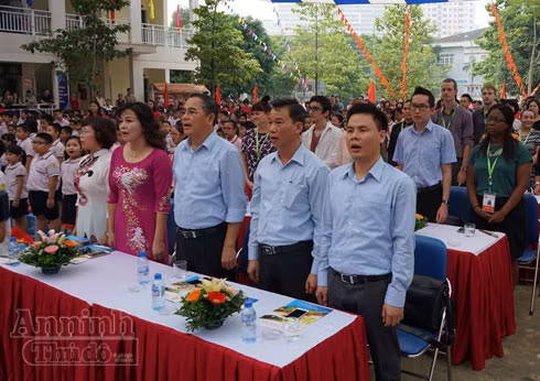 Hơn 1.000 học sinh Trường Tiểu học Lý Thái Tổ bước vào năm học mới ảnh 2 Hơn 1.000 học sinh Trường Tiểu học Lý Thái Tổ bước vào năm học mới ảnh 2
