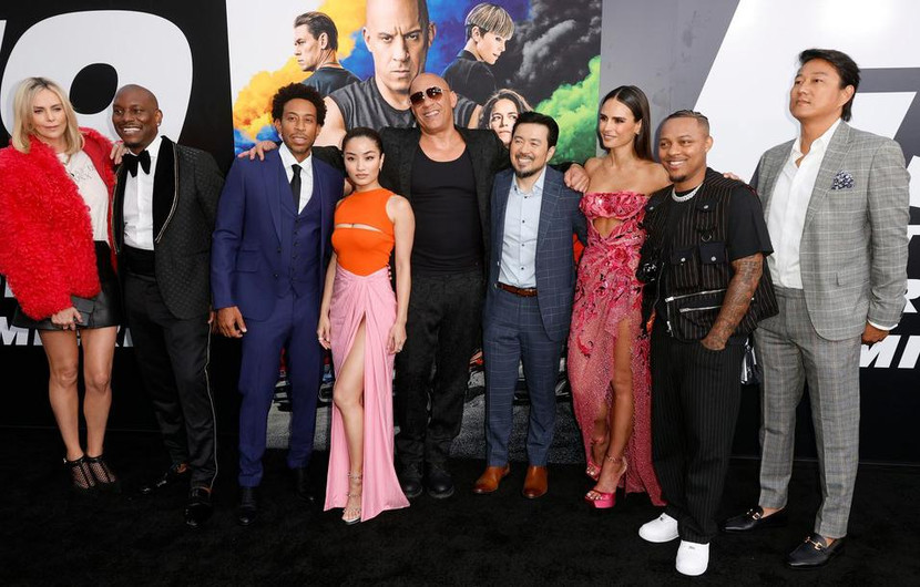 Justin Lin và các ngôi sao trong buổi ra mắt phim “Fast &amp; Furious 9”