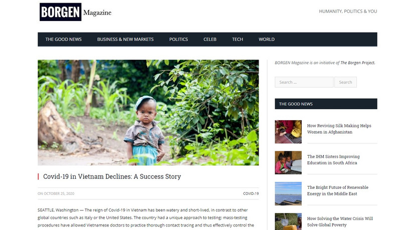 Bài viết về thành công trong cuộc chiến chống Covid-19 của Việt Nam trên tạp chí Borgen