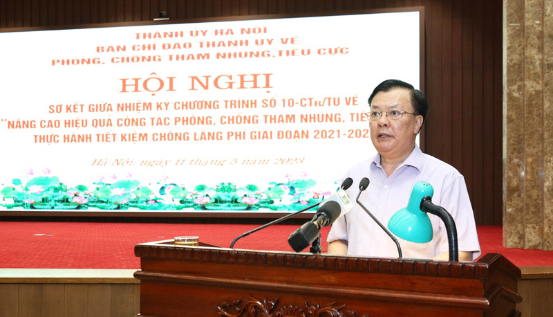 Bí thư Thành ủy Hà Nội Đinh Tiến Dũng phát biểu chỉ đạo tại luận hội nghị Bí thư Thành ủy Hà Nội Đinh Tiến Dũng phát biểu chỉ đạo tại luận hội nghị