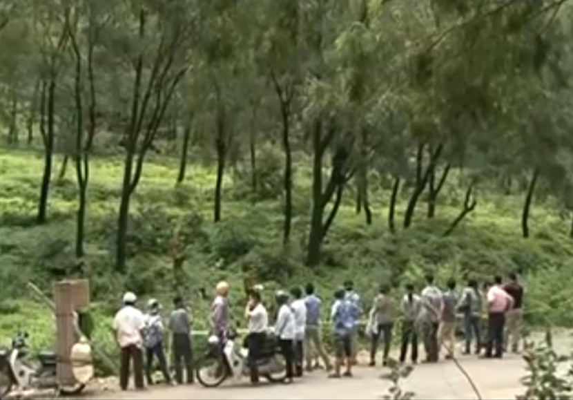 Hiện trường nơi phát hiện thi thể anh Nhường Hiện trường nơi phát hiện thi thể anh Nhường