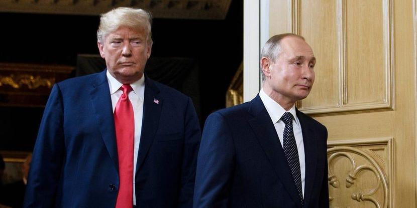 Cựu Tổng thống Mỹ Donald Trump và Tổng thống Nga Vladimir Putin tại Helsinki, Phần Lan tháng 7-2018
