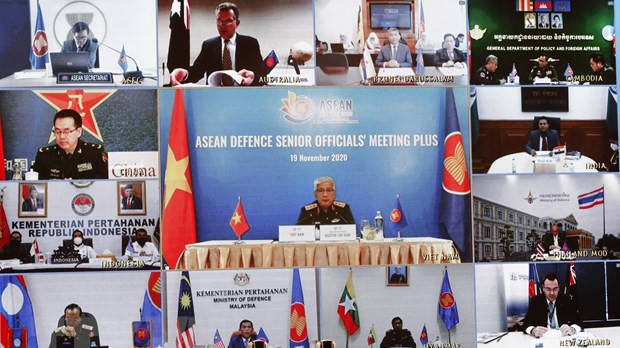 Thượng tướng Nguyễn Chí Vịnh, Thứ trưởng Bộ Quốc phòng, Trưởng ADSOM+ Việt Nam chủ trì hội nghị