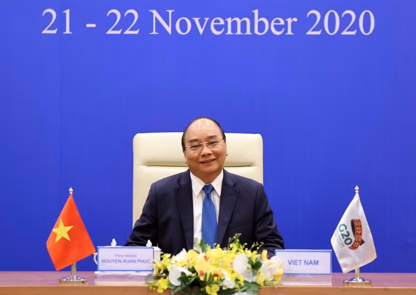 Thủ tướng Nguyễn Xuân Phúc phát biểu tại Hội nghị thượng đỉnh G20