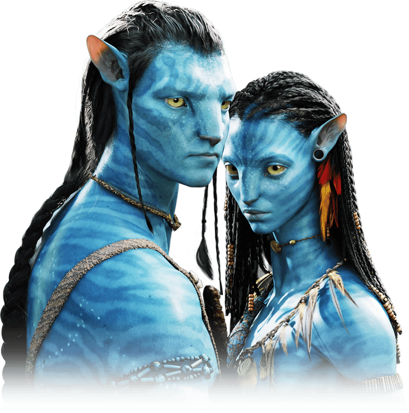 Hai vai chính của “Avatar”: Sully (Sam Worthington) và Neytiri (Zoe Saldana)