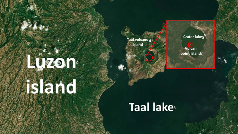 Vulcan Point là hòn đảo nằm trong hồ Main Crater trên một hòn đảo Taal, đảo này nằm trong hồ Taal trên hòn đảo Luzon lớn nhất thế giới của Philippines