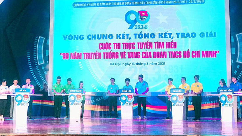 5 đội tranh tài ở vòng chung kết cuộc thi trực tuyến tìm hiểu “90 năm truyền thống vẻ vang của Đoàn Thanh niên cộng sản Hồ Chí Minh”