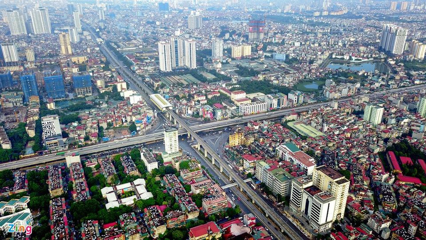 Hà Nội sẽ cập nhật, tích hợp từng quy hoạch các lĩnh vực vào QH1259 để khắc phục bất cập hiện nay (Trong ảnh: Giao lộ 4 tầng Nguyễn Trãi - Khuất Duy Tiến, quận Thanh Xuân)