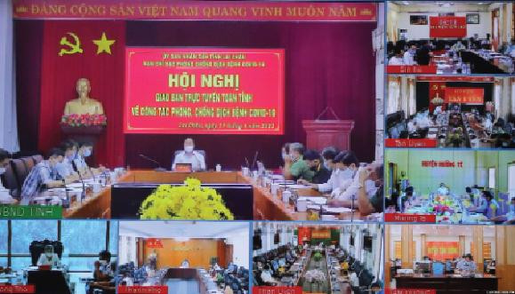 Quang cảnh Hội nghị qua các điểm cầu