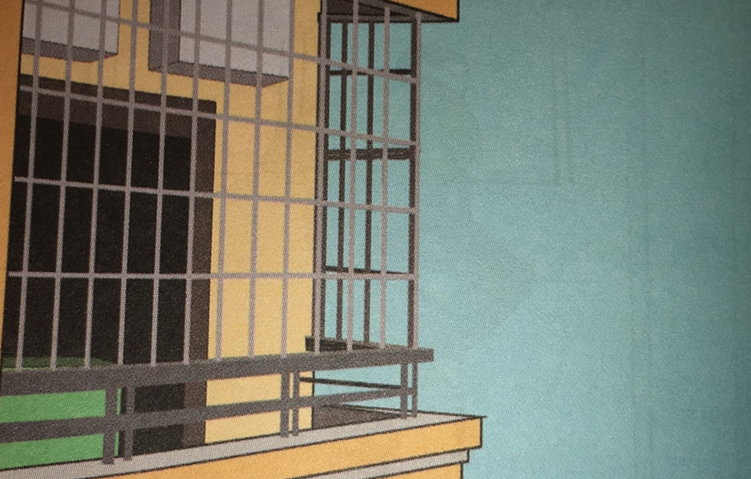 Hình 28: Ban công của căn nhà bị bịt kín bằng lồng sắt