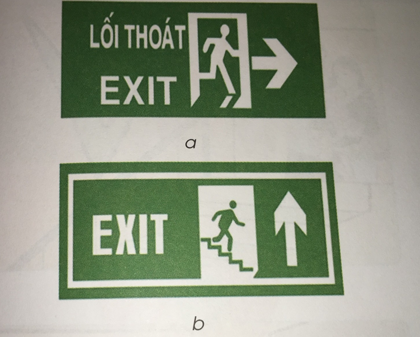 Hình 29: Biển dẫn lối đến vị trí vào thang thoát nạn