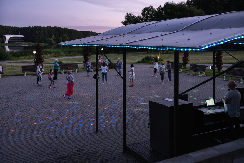 Bên trong khuôn viên khu resort Belorusochka, nơi nhóm người Nga bị bắt