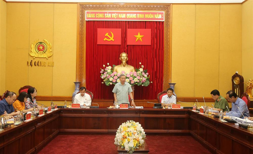 Bộ trưởng Tô Lâm phát biểu tại cuộc họp