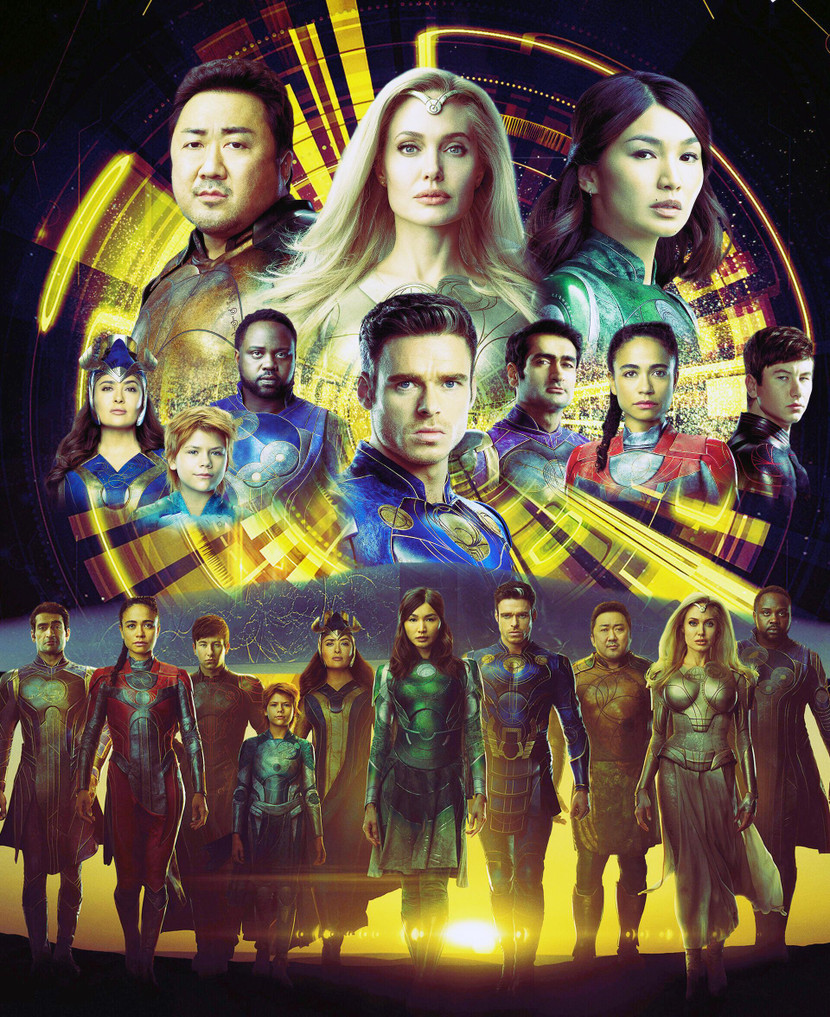 Nhóm siêu anh hùng Eternals sở hữu các năng lực đặc biệt khác nhau nhưng chung sứ mệnh bảo vệ Trái đất