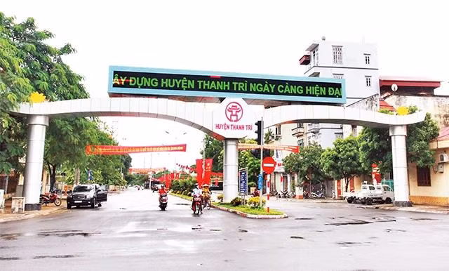 Huyện Thanh Trì nằm trong đề án phát triển lên quận của Hà Nội