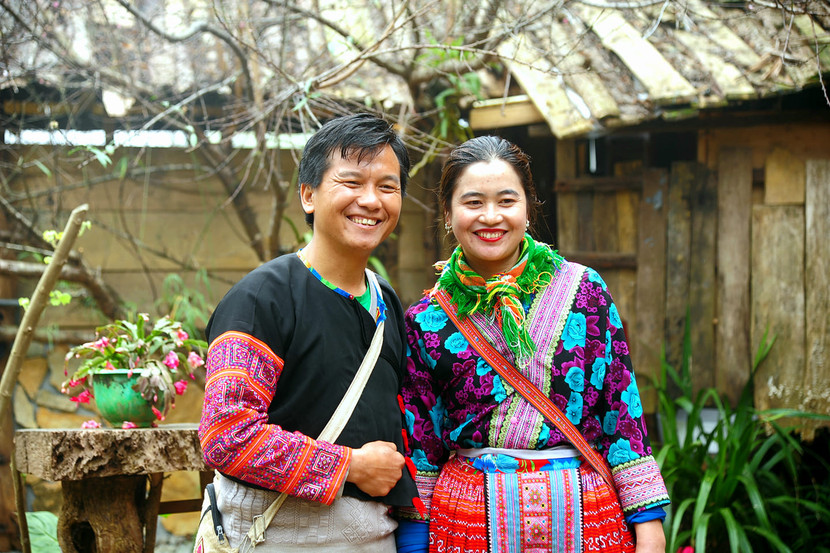 Vợ chồng Tráng A Chu và Hàng Thị Sua