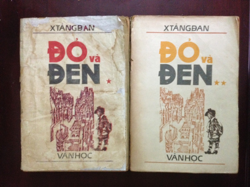 Bìa cuốn tiểu thuyết “Đỏ và Đen” của nhà văn Pháp Stendhai