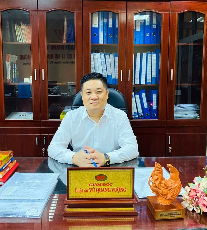 Luật sư Vũ Quang Vượng (Giám đốc Công ty Luật TNHH Quang Vượng, Địa chỉ: Số 6, ngõ 29 Láng Hạ, Ba Đình, Hà Nội