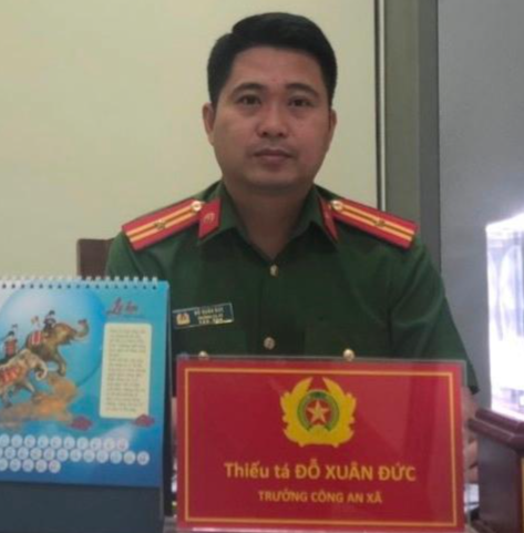 Thiếu tá Đỗ Xuân Đức - Trưởng Công an xã Bát Tràng (huyện Gia Lâm, Hà Nội) Thiếu tá Đỗ Xuân Đức - Trưởng Công an xã Bát Tràng (huyện Gia Lâm, Hà Nội)