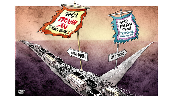 Châm chọc quan tham bằng... biếm họa ảnh 2