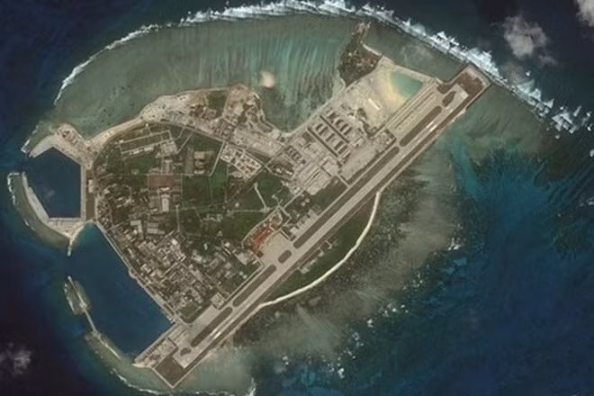 Đảo Phú Lâm thuộc quần đảo Hoàng Sa của Việt Nam đang bị Trung Quốc chiếm đóng trái phép