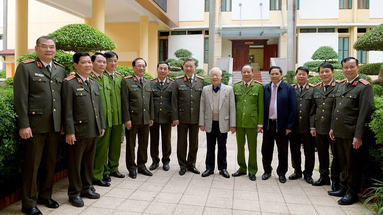 Tổng Bí thư, Chủ tịch nước Nguyễn Phú Trọng đến dự Hội nghị Đảng ủy Công an Trung ương