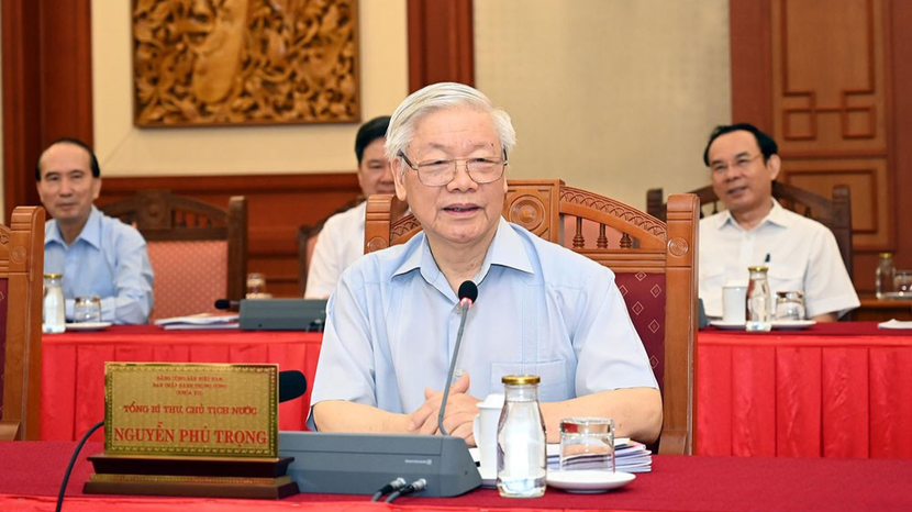 Tổng Bí thư, Chủ tịch nước Nguyễn Phú Trọng phát biểu chỉ đạo tại buổi làm việc Tổng Bí thư, Chủ tịch nước Nguyễn Phú Trọng phát biểu chỉ đạo tại buổi làm việc