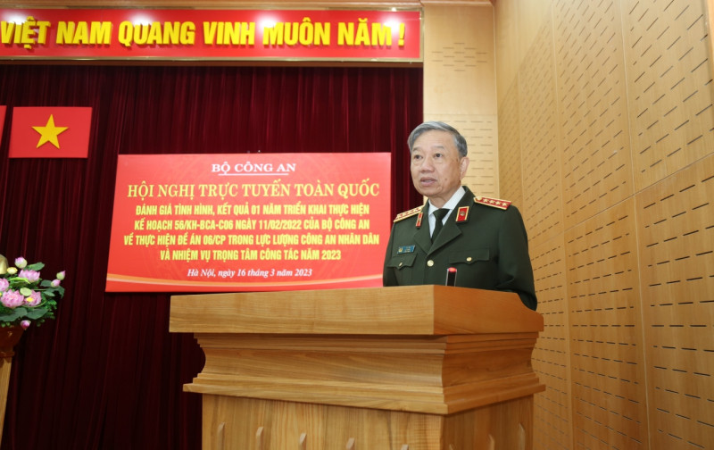 Bộ trưởng Tô Lâm phát biểu chỉ đạo hội nghị