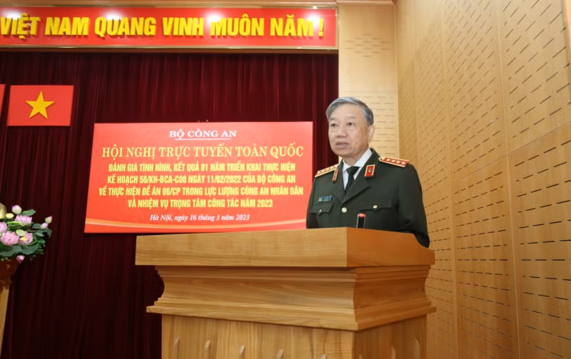 Bộ trưởng Tô Lâm phát biểu chỉ đạo hội nghị