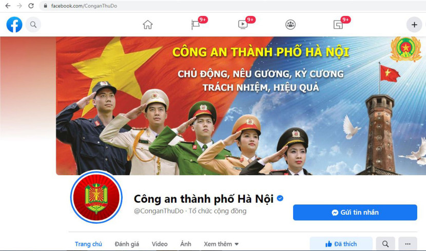 Trang page của CATP Hà Nội giúp người dân có thể gửi thông tin, hình ảnh… trên các lĩnh vực về an toàn giao thông, an ninh trật tự Trang page của CATP Hà Nội giúp người dân có thể gửi thông tin, hình ảnh… trên các lĩnh vực về an toàn giao thông, an ninh trật tự