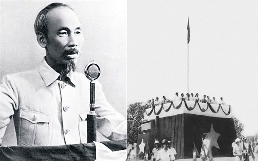 Ngày 2/9/1945, tại Quảng trường Ba Đình, Hà Nội, Chủ tịch Hồ Chí Minh đọc Tuyên ngôn Độc lập, khai sinh ra nước Việt Nam Dân chủ Cộng hòa, mở ra kỷ nguyên mới cho lịch sử dân tộc. Ảnh tư liệu
