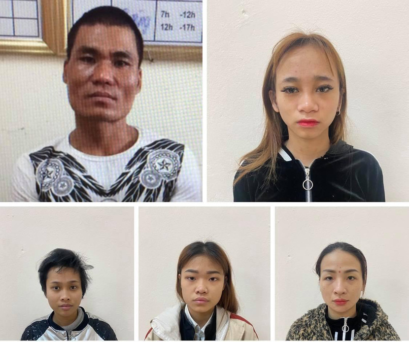 Các đối tượng bị bắt giữ Các đối tượng bị bắt giữ