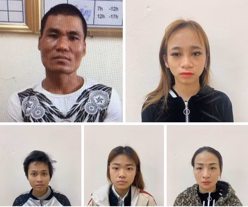 Các đối tượng bị bắt giữ