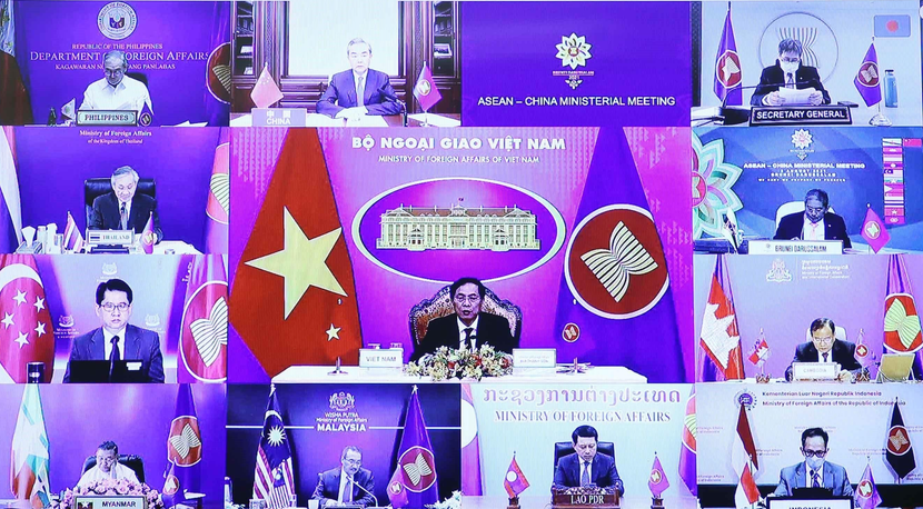 Bộ trưởng Bộ Ngoại giao Bùi Thanh Sơn tham dự Hội nghị Bộ trưởng Ngoại giao ASEAN-Trung Quốc theo hình thức trực tuyến