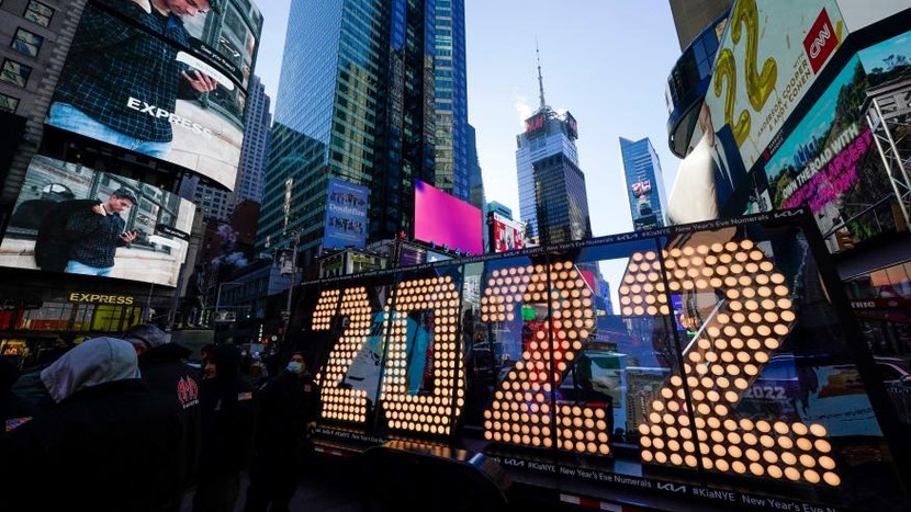 Quảng trường Thời đại ở New York đã chuẩn bị sự kiện chào đón năm mới nhưng sẽ hạn chế người tham dự