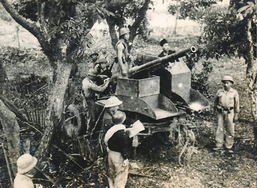 Pháo đài Láng trong những ngày đầu Toàn quốc kháng chiến năm 1946. Ảnh: Tư liệu Bảo tàng Lịch sử Quân sự Việt Nam