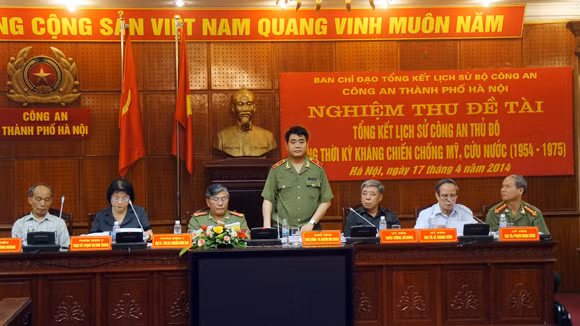 Nghiệm thu đề tài Tổng kết lịch sử Công an Thủ đô 1954-1975 ảnh 1