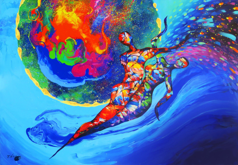 Lang thang thiên hà Tranh: Trần Thắng Lang thang thiên hà Tranh: Trần Thắng