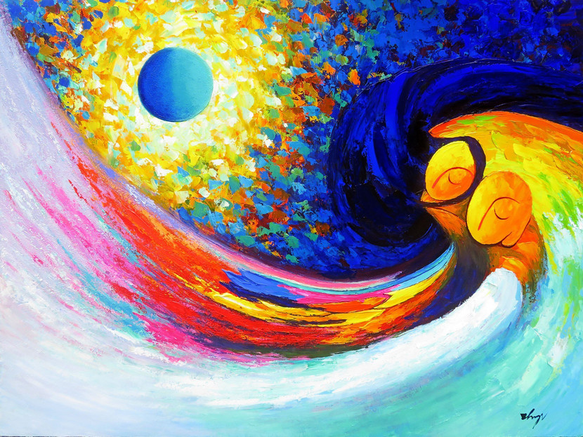 Trăng xanh Tranh: Trần Thắng Trăng xanh Tranh: Trần Thắng