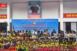 Sôi nổi giải thể dục Aerobic mầm non phường Kim Liên 