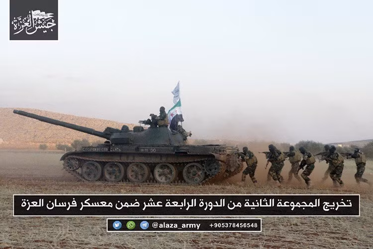 Chiếc xe tăng với nước sơn còn khá mới được Nga chuyển cho SAA năm 2017