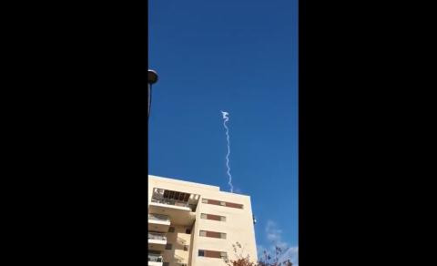 Hình ảnh được cho là của hệ thống phòng thủ S-400 khai hỏa tại Syria