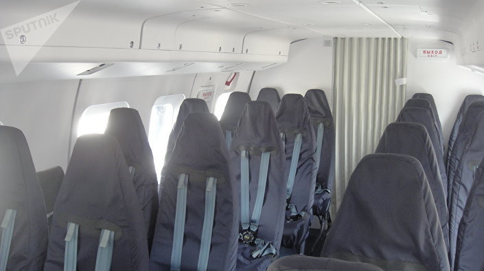 Khoang hành khách trên trực thăng Mi-171A2