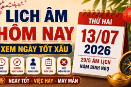 Lịch âm hôm nay 13/7/2026: Những sự kiện lịch sử đáng nhớ