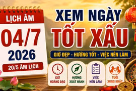 Lịch âm hôm nay 4/7/2026: Giờ đẹp, hướng tốt và việc nên làm