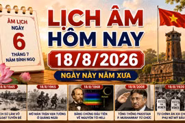 Lịch âm hôm nay 18/8: Những dấu mốc lịch sử đáng nhớ